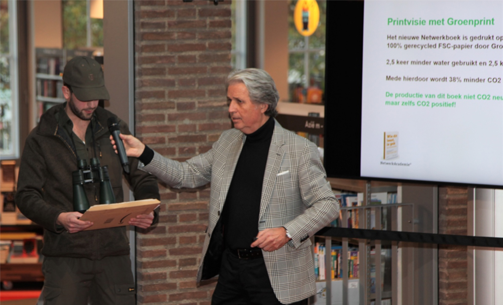 Boek ‘Wie dit leest, is gek’ CO2 positief gedrukt door Groenprint