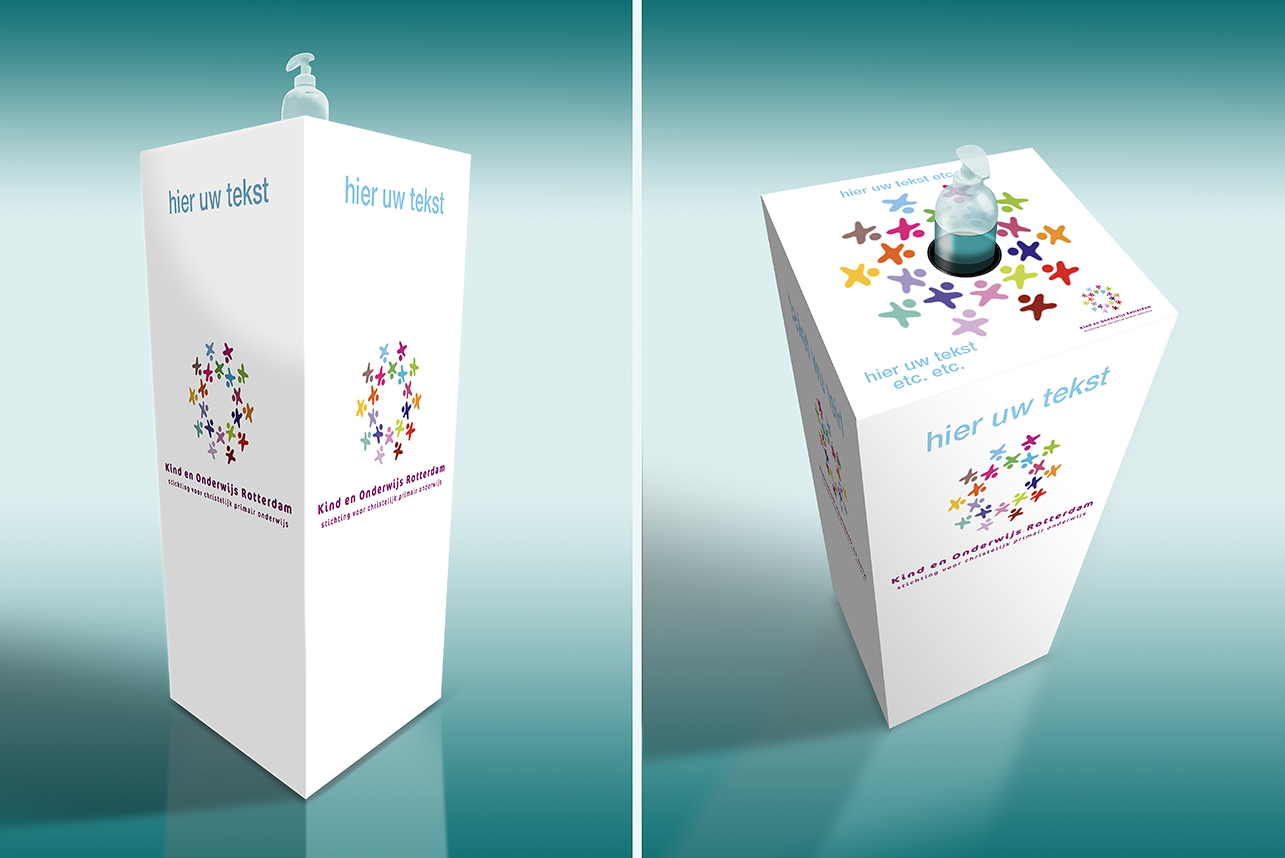 Groenprint desinfecteerzuil