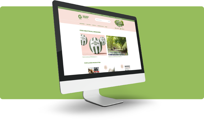 iMac Groenprint homepage