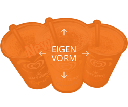 Gestanste flyers in eigen vorm