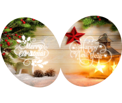 Kerstbal folders drukken