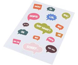 Stickers contouren bedrukken
